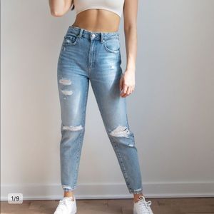Garage Mom Jeans in Hazel Blue